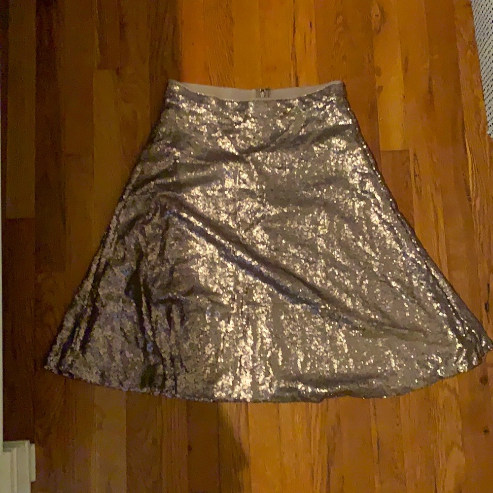 Sequined a-line skirt
